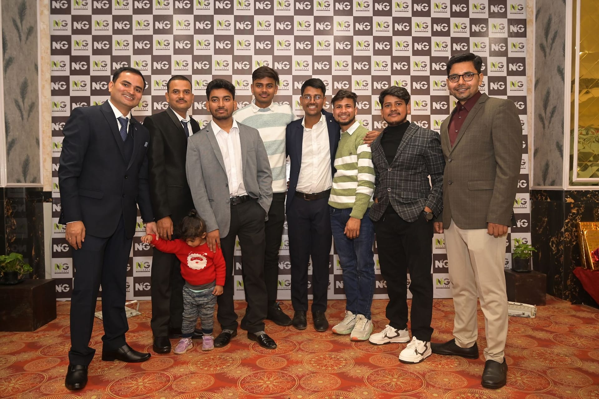 Nowgray leadership team at a company event
